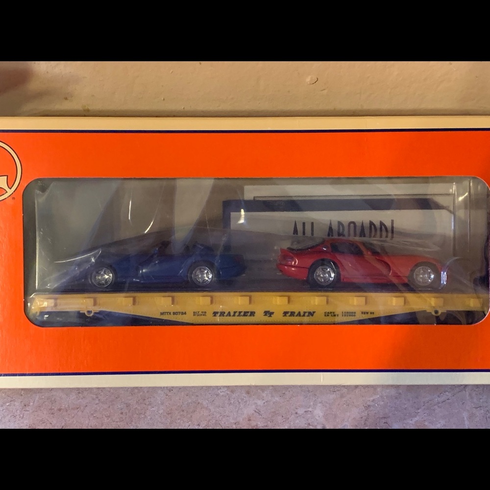 Lionel collectible flat car with Dodge Viper